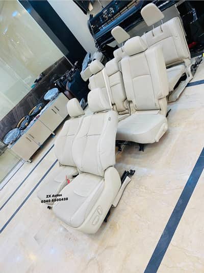 Land Cruiser Prado 2021 Leather Electric Heat Cool Beige & Black