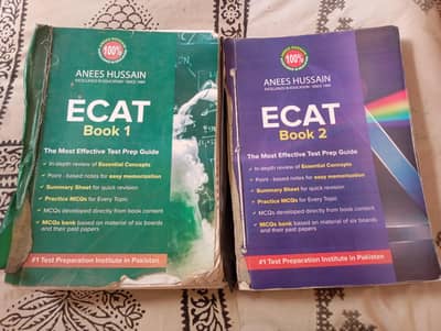 Anees Hussain ECAT Prep Books 1 & 2 – Your Ultimate ECAT Success Pack!