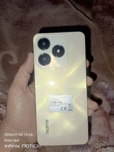 realme c61 with box  ram 6+6 128