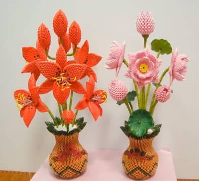 Handmade Paper Art Decorative Vase | Custom Colors Available