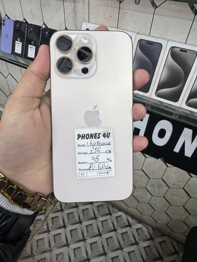 I phone 16 pro max Non PTA full sim Time 256gb