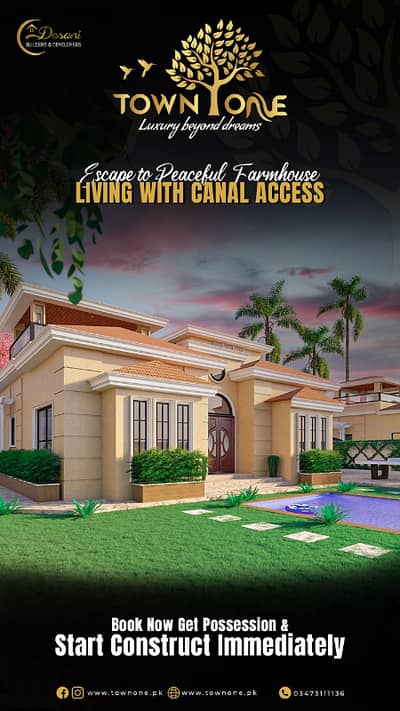 Luxury farmhouse available for sale on instalment TMK road