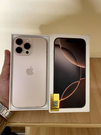 iphone 16 pro max 256Gb Pta Approved  physical  E