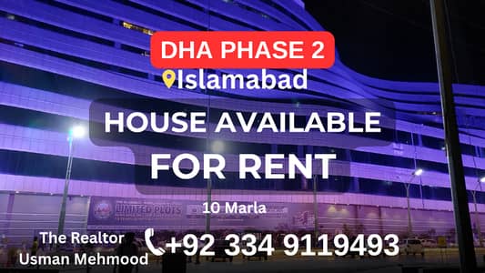 Top Location 10 Marla House For Rent DHA 2 Islamabad