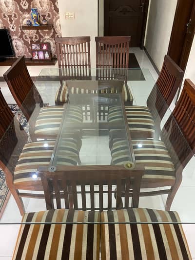 PURE WOOD DINNING TABLE WITH CHAIRS