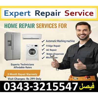 Fridge Water Dispenser AC Microwave Automatic Washing Machine Repair