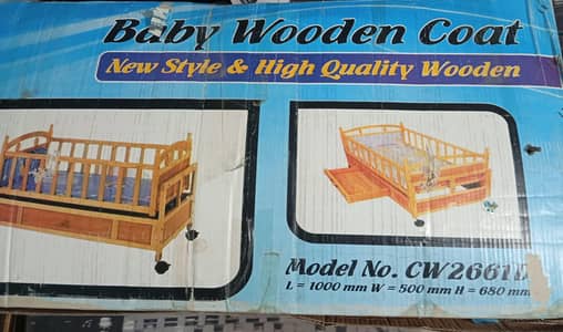 Used Baby Wooden Cot for Sale