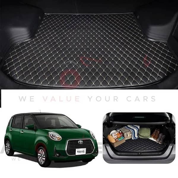 Toyota Passo Moda 7D Custom Car Trunk Mat - Model 2017-2025
