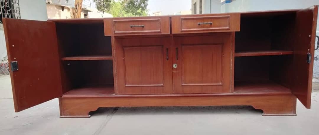 Solid Wood with formica wardrobe 2