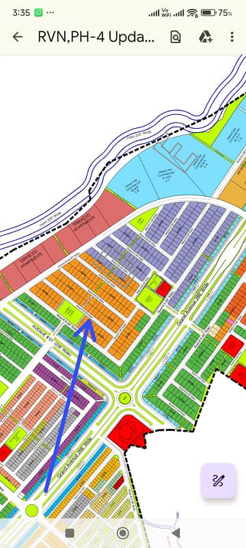 1 Kanal Park Facing Plot For Sale River View North, Sector D, Islamabad