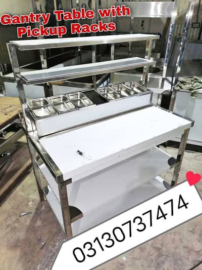 Steel working table/cutting table/washing sink/shelfing rack