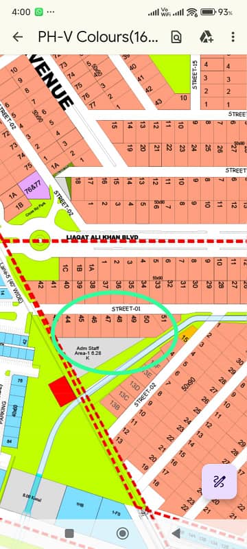 1 Kanal Prime Location Plot For Sale, Sector B Street 1, DHA Phase 5 Islamabad.