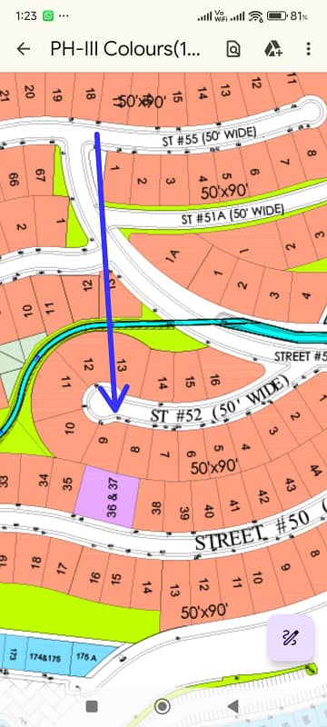 1 Kanal Oversized Plot For Sale DHA 3, Sector B, Islamabad