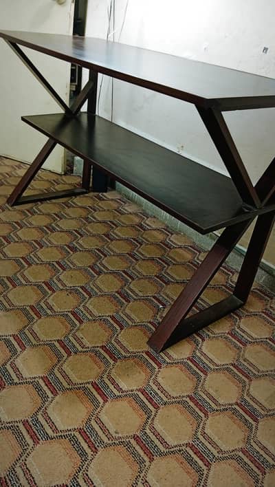 wooden console table