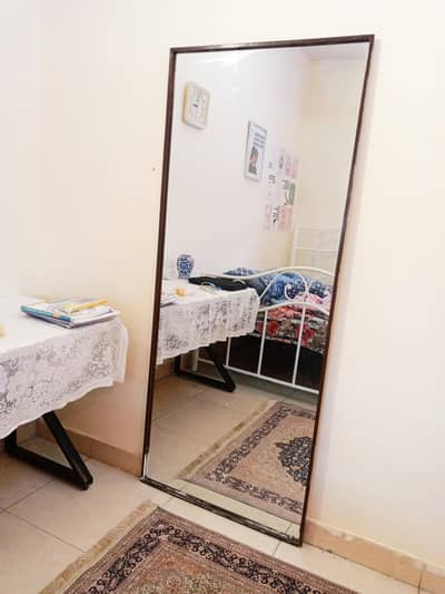 6 foot tall brown edge full length mirror for sale