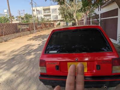 Daihatsu cherade 1986 red colour