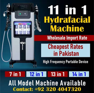 Fully Automatic hydra facial machine 11 in 1 - 100% Original Dual Pum