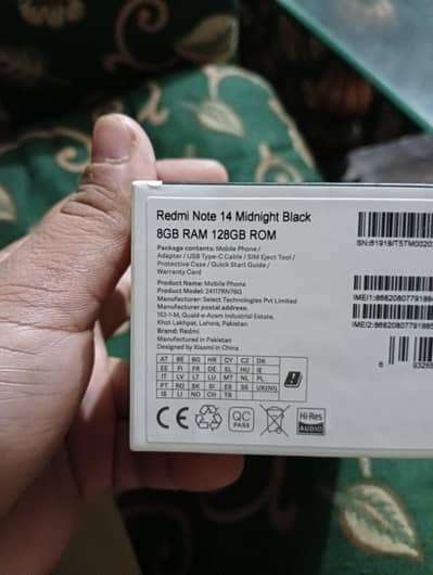 Redmi note 14 8gb 128gb full box