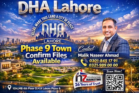 DHA Phase 9 5 Marla Residential Plots Files Available for Sale