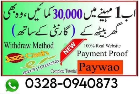 Data Entry Job / Assignment Job / Typing job / Part Time Full Time Job