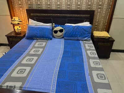 Queen size bed with mattress for sale