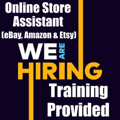 Online Store Assistant (eBay, Amazon & Etsy) – Training Provided