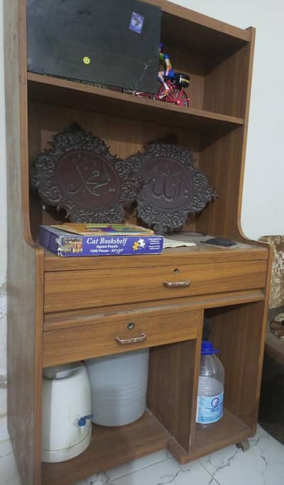 wooden wardrobe