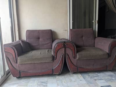 two single sofa chairs| solid wood |