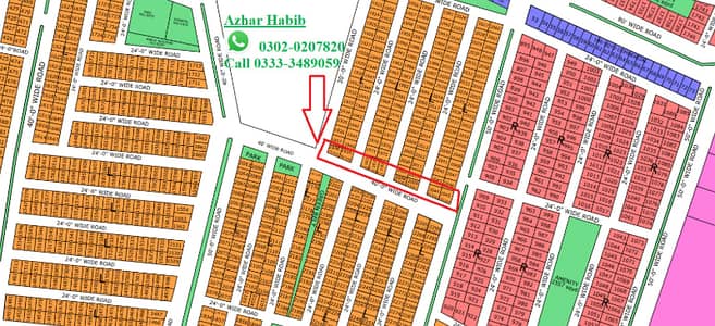 80 yard extra Land corner west open plot for sale, North town Residency