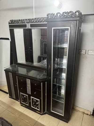 Furniture with king bed , Almirah and Dressing Table