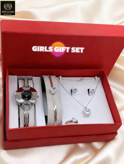 Girls Stone Jewelery Watch