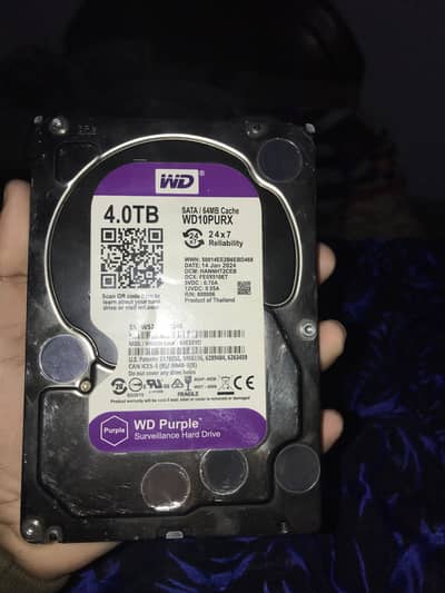WD Servillance Hard Drive 4TB(Purple Edition )