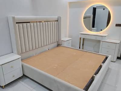 Double bed/king size bed/dressing table/bed set/Poshish bed/furniture