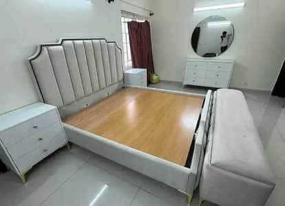 Double bed/king size bed/dressing table/bed set/Poshish bed/furniture