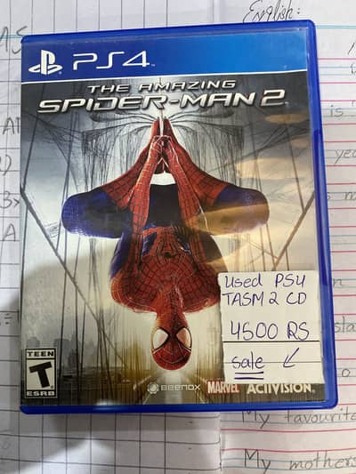 the amazing spider man 2 used ps 4 cd