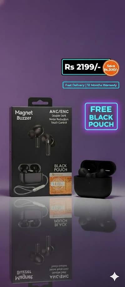 Magnet Buzzer ANC/ENC Earbuds