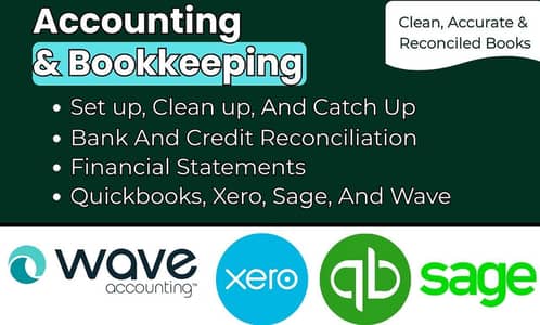 Accounting & Bookkeeping Services (Wave, Sage, QuickBooks)