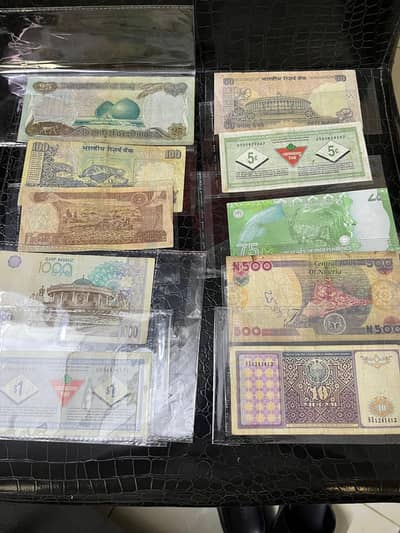 Vintage Pakistan India and foreign currency notes for sell details bel