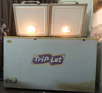 Trip-Let Double Door Deep Freezer – Big Capacity – Working 10/10