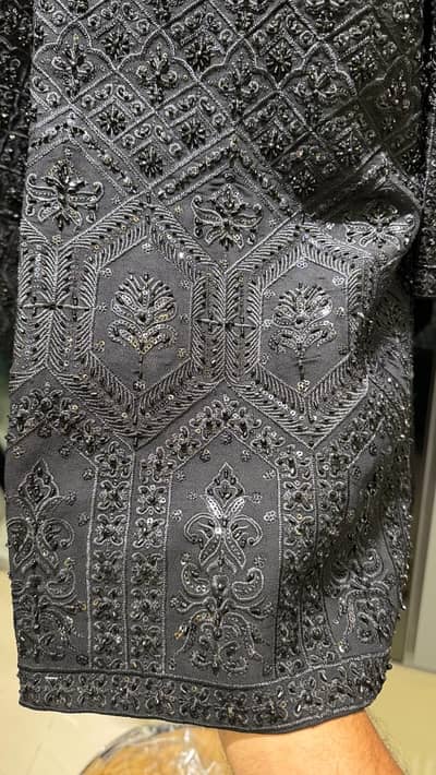 Groom Black Sherwani