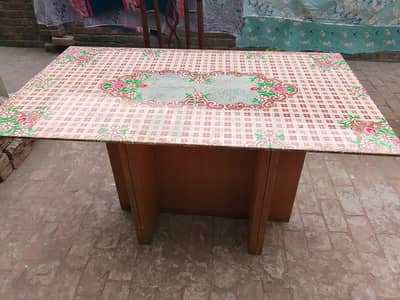 Pure Shisham Dining table and 6 chairs