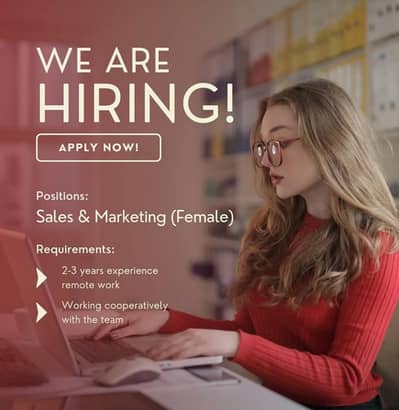 sales & marketing female staff