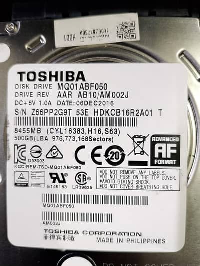 500gb laptop hard drive