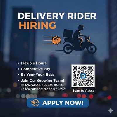 Urgent Hiring: Delivery Rider for Food Delivery