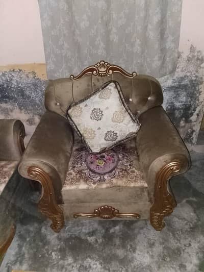 new sofa set 5 seater 100% wood