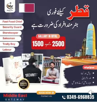 Qatar Work Visa/ Jobs in Supermarket
