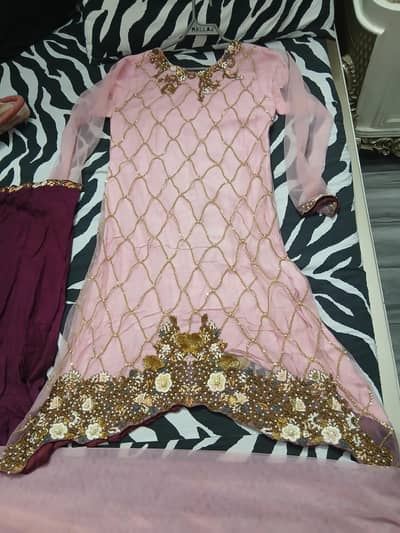 3 piece wedding party wear dress