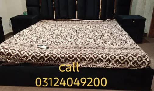 low profile bed with two side tables call 03124049200