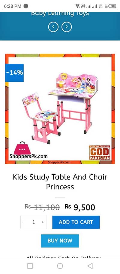 study table and chair for kids