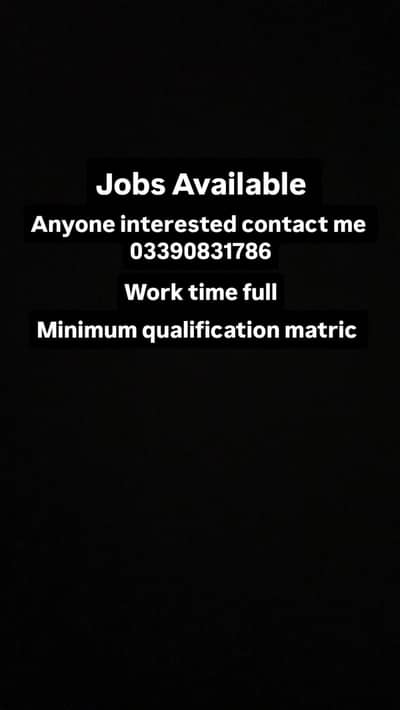 Jobs Available